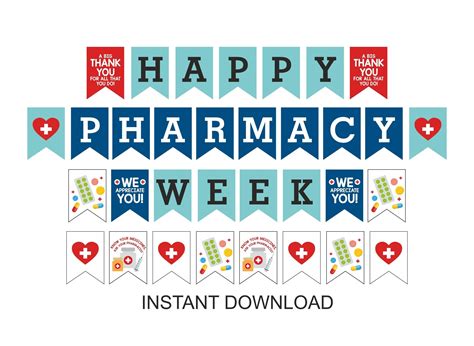 Pharmacy Week Banner Printable / Happy Pharmacy Week Decor / - Etsy in 2022 | Printable banner ...