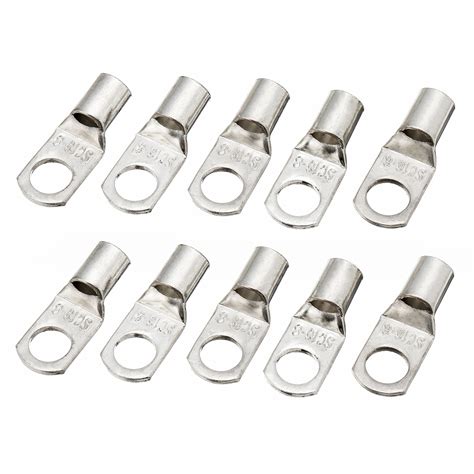 10 pcs 16mm²x8mm copper cable lugs electrical terminal block wire ...