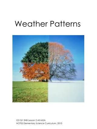 PPT - Weather Patterns PowerPoint Presentation, free download - ID:2781276