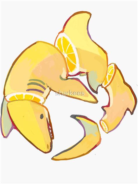 "Lemon Shark" Sticker by sharkees | Redbubble