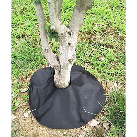 Agfabric Easy-Plant Weed Block Mulch,Tree Mat,Weed Barrier Mat,Round ...