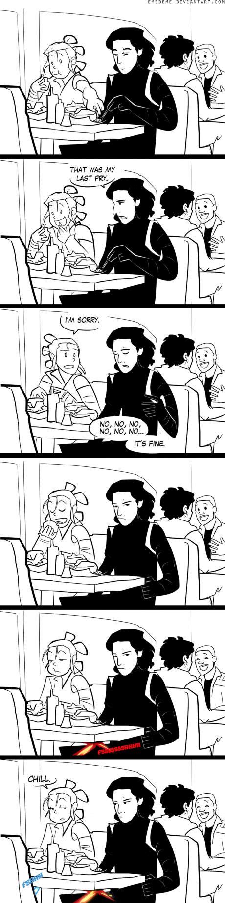 Kylo Ren and Rey date - Funny | Star wars humor, Star wars fandom, Star ...