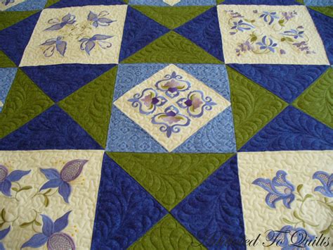 Addicted To Quilts: Blue and Green Quilt