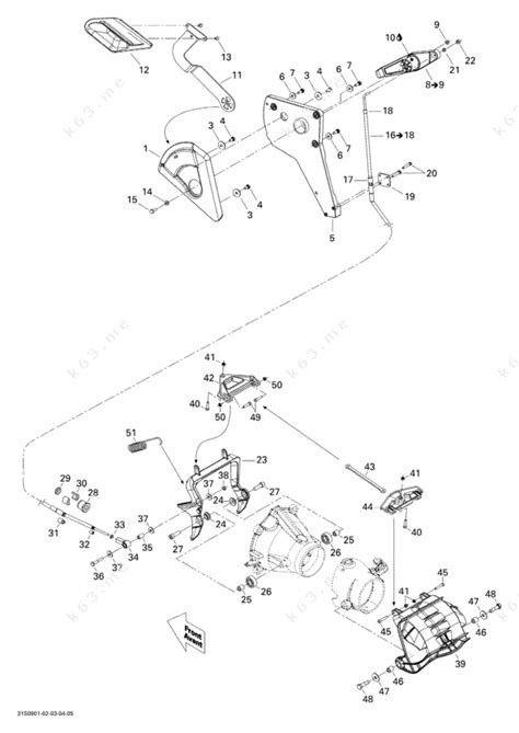 Sea Doo 2009 GTX - GTX 215, Reverse - parts catalog