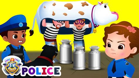 ChuChu TV Police Saving Milk - Narrative Story - Fun Cartoons for Kids - YouTube