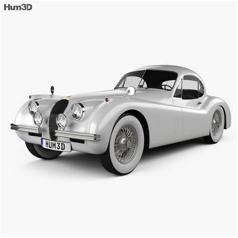 Jaguar XK120 coupe 1953 3D model - Download Sports car on 3DModels.org