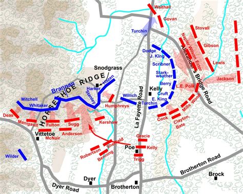 Battle of Chickamauga Maps: The Chickamauga Campaign Map