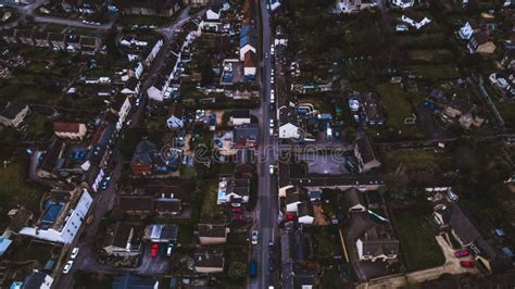 Aerial View of Neighborhood Stock Photo - Image of rural, outside ...