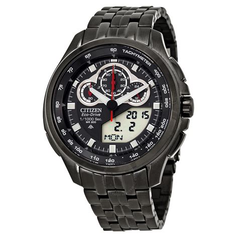 Citizen Promaster SST Eco Drive Black Dial Grey PVD Mnes Watch JW0097-54E - Eco-Drive - Citizen ...