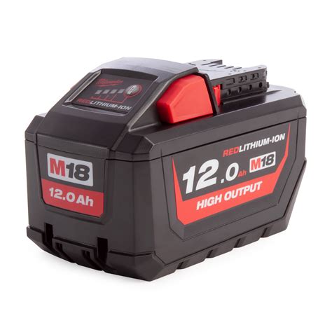 Toolstop Milwaukee M18 HB12 18V REDLITHIUM High Output Battery 12.0Ah