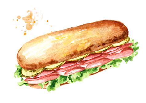 Best Subway Sandwich Illustrations, Royalty-Free Vector Graphics & Clip ...