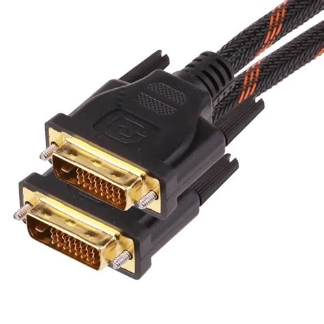 SAMZHE DVI Cable High Density Two Color Network 24+1 HD Computer Monitor Cable DVI Cable Male to ...