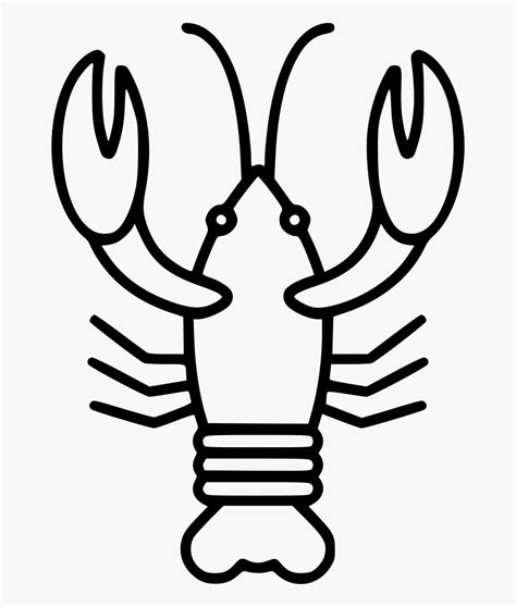 Lobster Black And White Icon , Free Transparent Clipart - ClipartKey