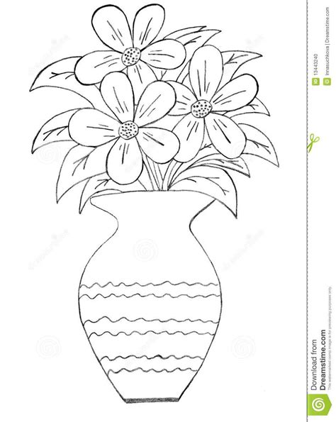 Vase Drawing For Kids at GetDrawings | Free download