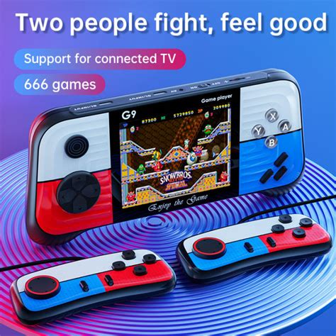 Handheld Game console 2023 new cross-border rocker retro color clash handheld console PSP gaming ...