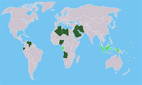 OPEC Countries - WorldAtlas