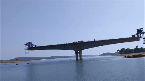 Sharavathi Back Water Bridge in Progress | Sri Sigandur chowdeswari temple bridge - YouTube