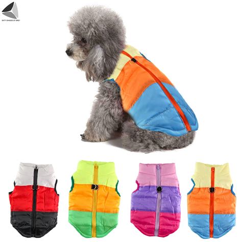 Sixtyshades Winter Warm Dog Jackets Waterproof Padded Zipper Dog Vest Coats Pet Clothes in Cold ...