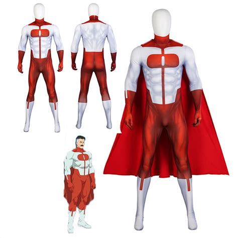 Omni-Man Costume Nolan Grayson Cosplay Superhero Jumpsuit Halloween Ca – ACcosplay