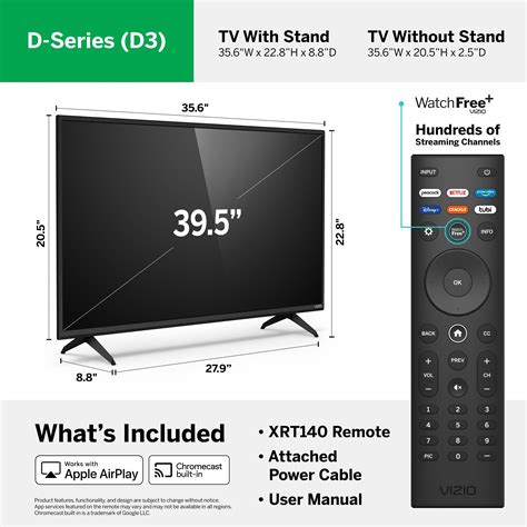 VIZIO 40-in D-Series Class Full HD Smart TV D40F-J09