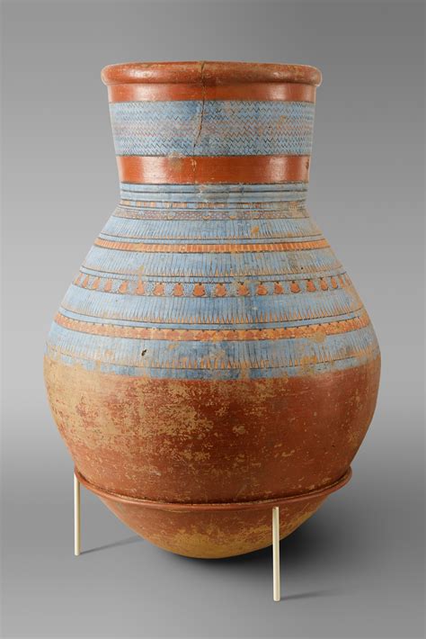 Blue-painted Storage jar | New Kingdom, Amarna Period | The Metropolitan Museum of Art