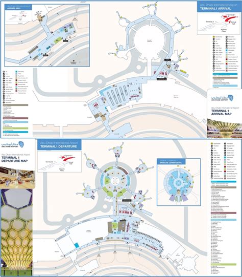 Abu Dhabi airport terminal 1 map