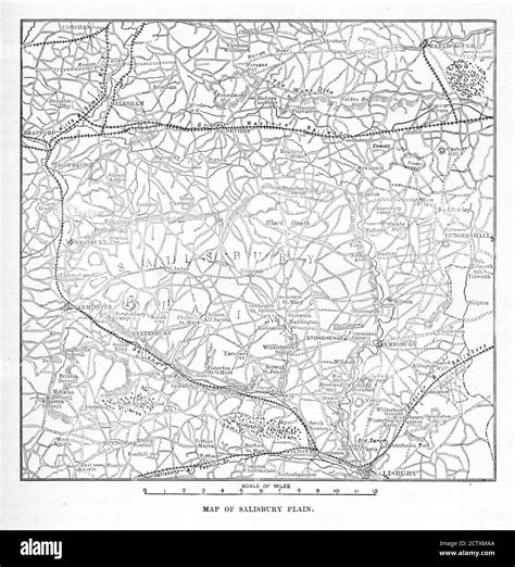 Map of salisbury plain hi-res stock photography and images - Alamy