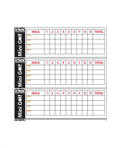 10+ Golf Scorecard Templates – Free Sample, Example Format Download ...