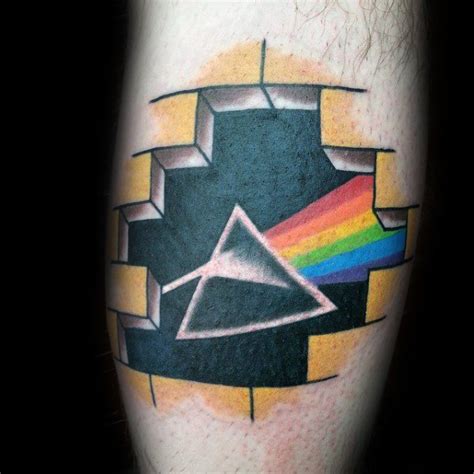 50 Dark Side Of The Moon Tattoo Designs For Men - Pink Floyd Ideas