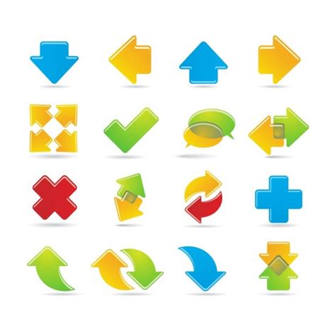 Arrow icons collection | Free Vector