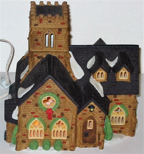 Amazon.com: Dept 56 Lighted Knottinghill Church (#55824, Heritage Village Collect… | Christmas ...