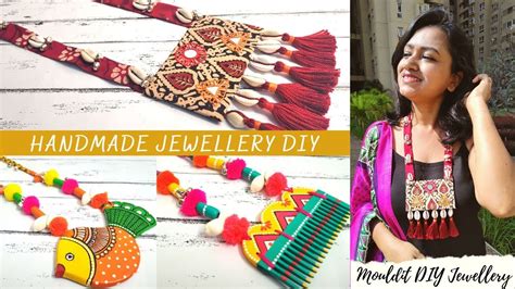 DIY Handmade Jewellery | Jewellery making at home | Clay and Jute ...