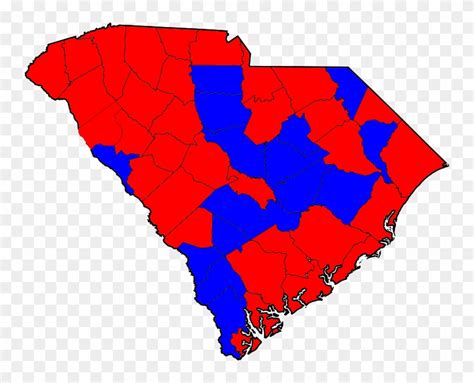 South Carolina Senatorial Election Results By County, - South Carolina Election Map By County ...