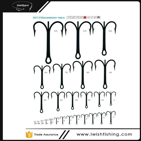 Game Fishing Treble Hook Size Chart - Buy Treble Hook Size Chart,Game Fishing,Fishing Hook ...