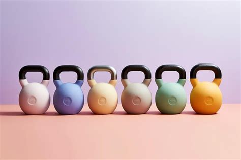 Premium AI Image | a row of kettlebellsa row of kettlebells