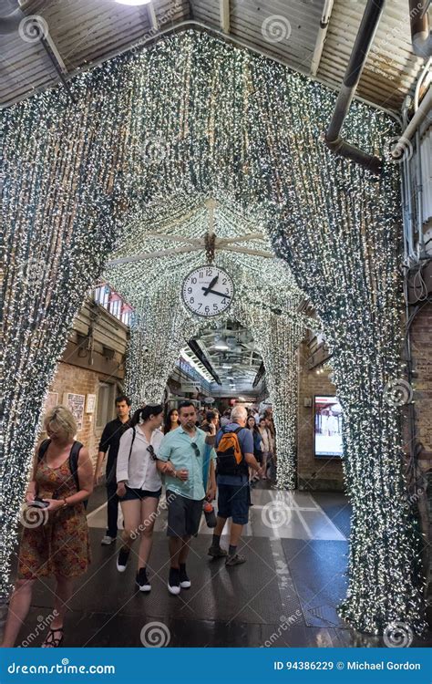 Interior of Chelsea Market. Editorial Stock Image - Image of capitalism ...