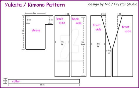 Yukata-Kimono Pattern by crystal-studio on DeviantArt