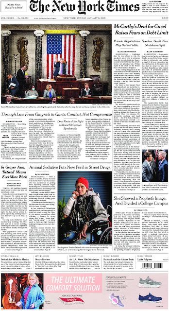 The New York Times in Print for Sunday, Jan. 8, 2023 - The New York Times