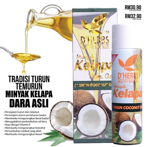 MINYAK KELAPA DARA ASLI D'HERBS | BEAUTY KIOSK