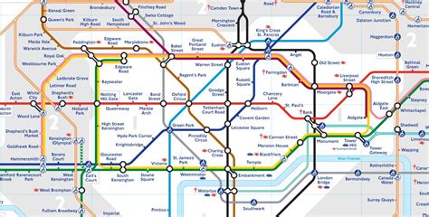 London Underground Map With Zones