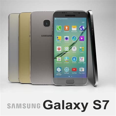 Samsung Galaxy S7 all colors 3D model | CGTrader