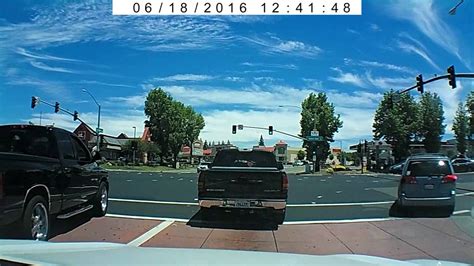 Costco Roseville Dual Right Turn Accident 6-18-16 - YouTube