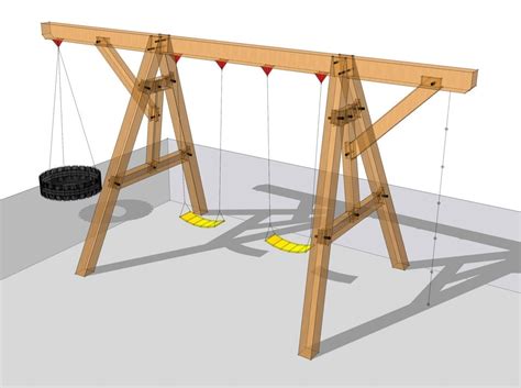 Timber Frame Swing Set Plan - Timber Frame HQ