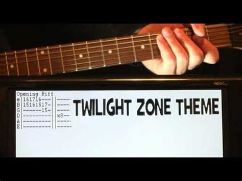 Twilight Zone Theme Guitar Chords Lesson & Tab Tutorial - YouTube