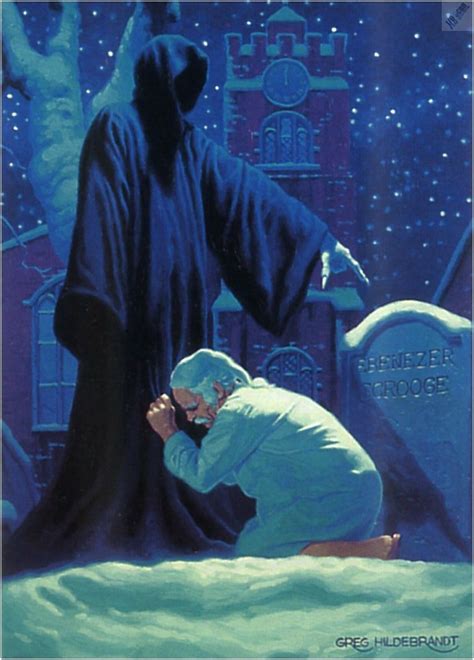 Scrooge and Spectre of the Future. | Dickens christmas carol, Scrooge a ...