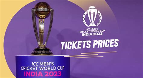 Expected prices for ODI World Cup 2023 Tickets, Check here