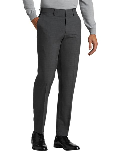 Haggar Slim Fit Dress Pants, Charcoal - Men's Pants | Men's Wearhouse