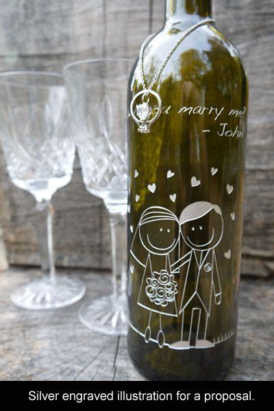 Personalized Wine bottle engraving for weddings. $70 Engraved Wine Bottles, Personalized Wine ...