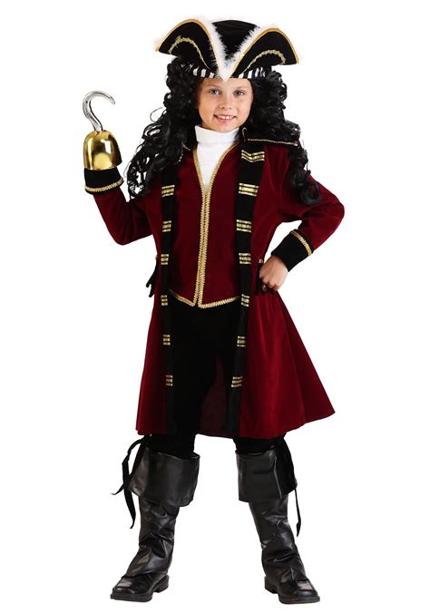 Kids Deluxe Pirate Captain Hook Costume - Boys Captain Hook Costumes