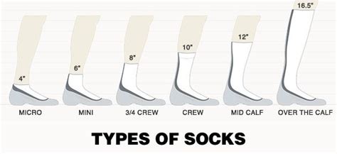 Sock Heights Explained – Here’s a Visual Guide to Types of socks based on their length! #Socks ...